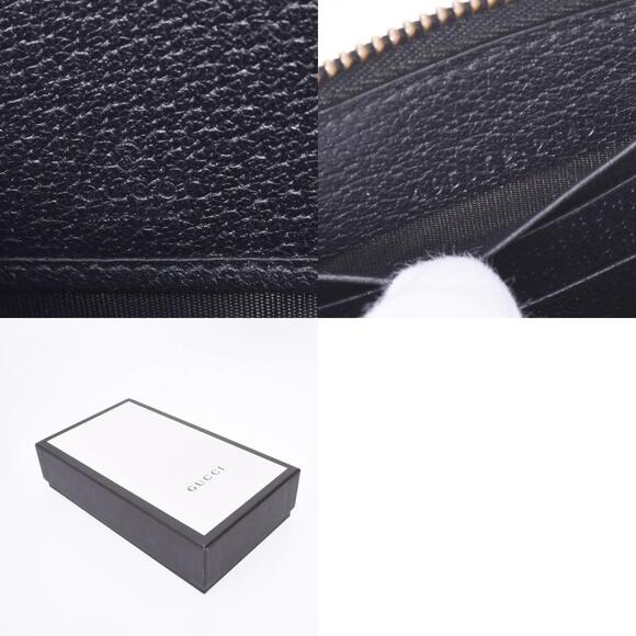 Gucci Bee Star Round Zipper Black Long Wallet - Picture 12 of 12